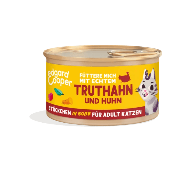 Edgard Cooper Katze Freilauftruthahn&Huhn+Cranberrys Stückchen