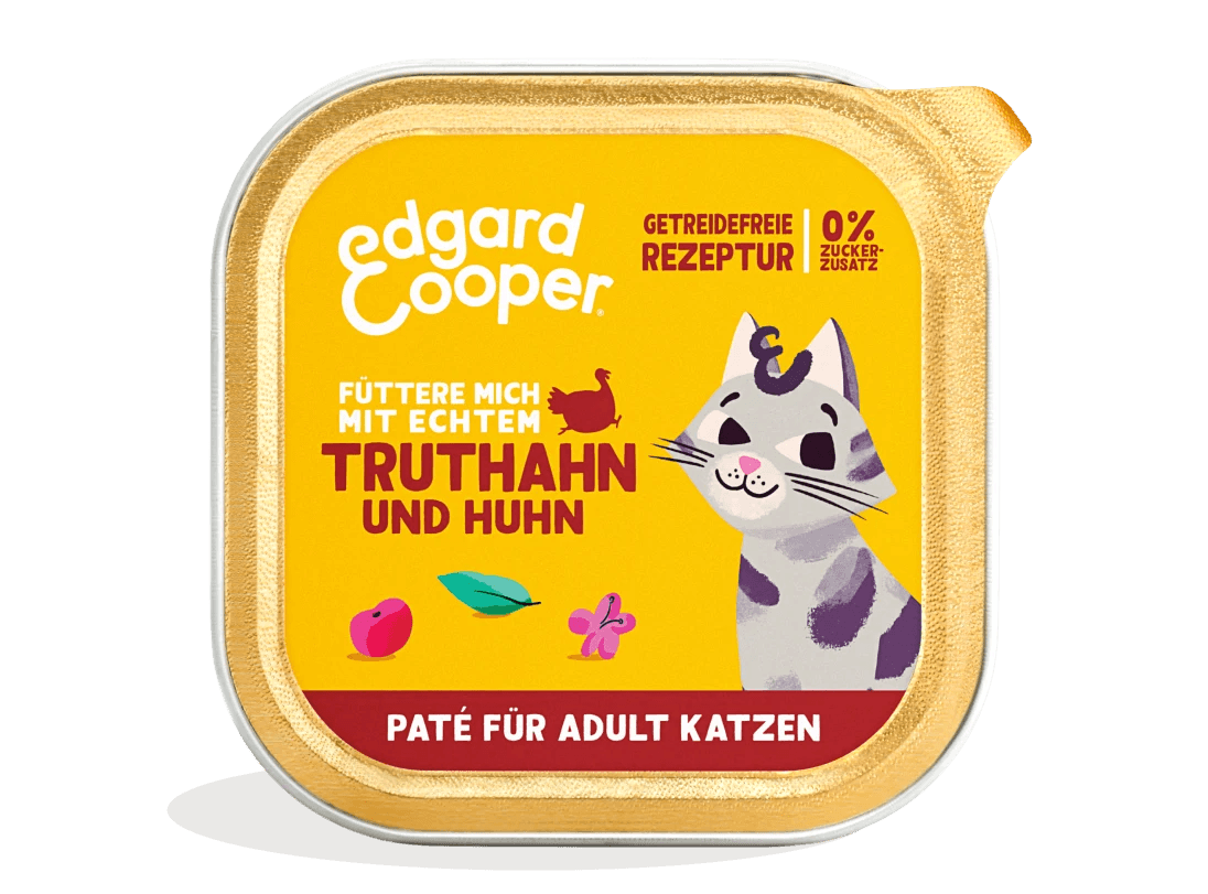 Edgard Cooper Katze Freilauftruthahn&Huhn+Cranberrys Paté