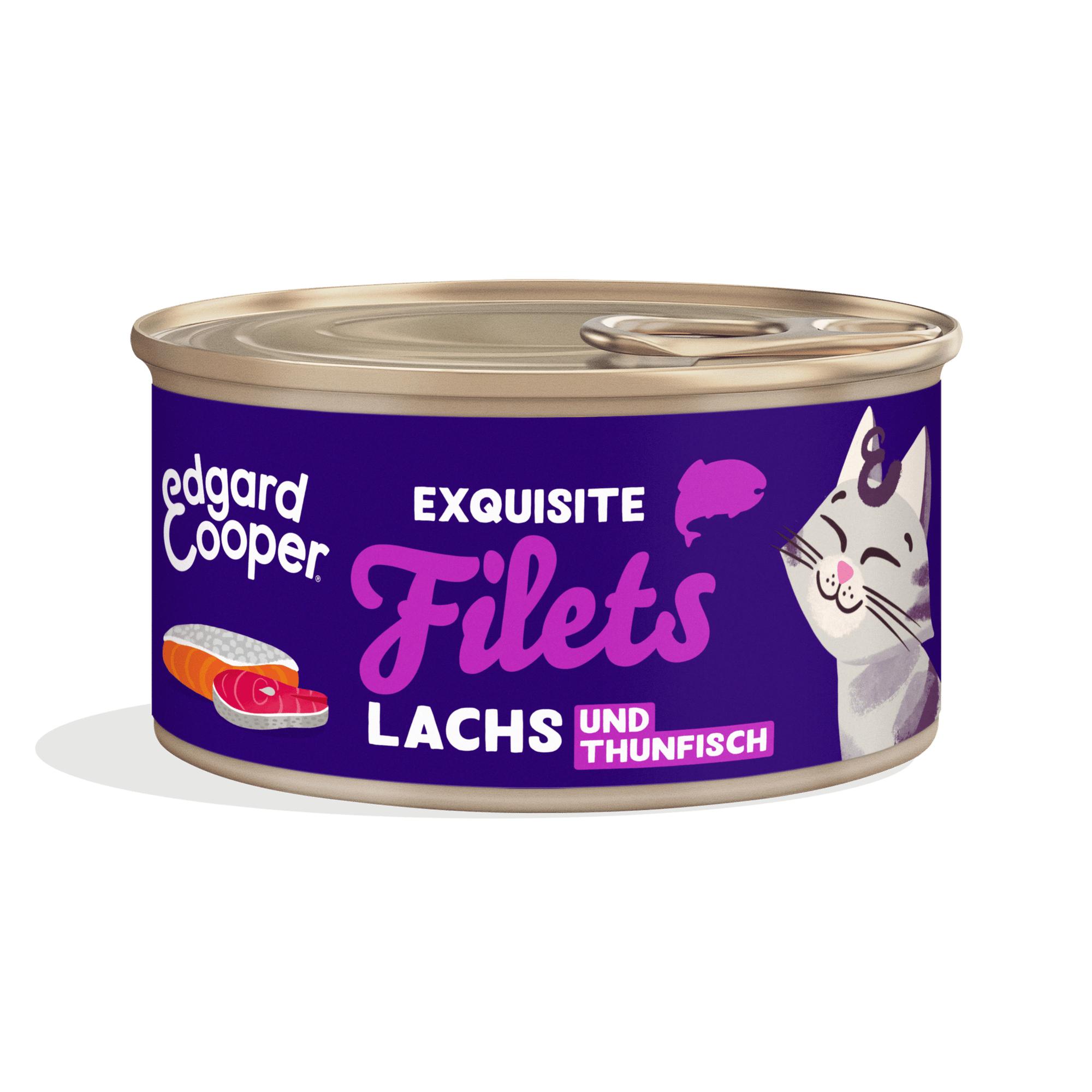 Edgard & Cooper Katze Frischer Lachs und Wildfang-Thunfisch, Nassfutter