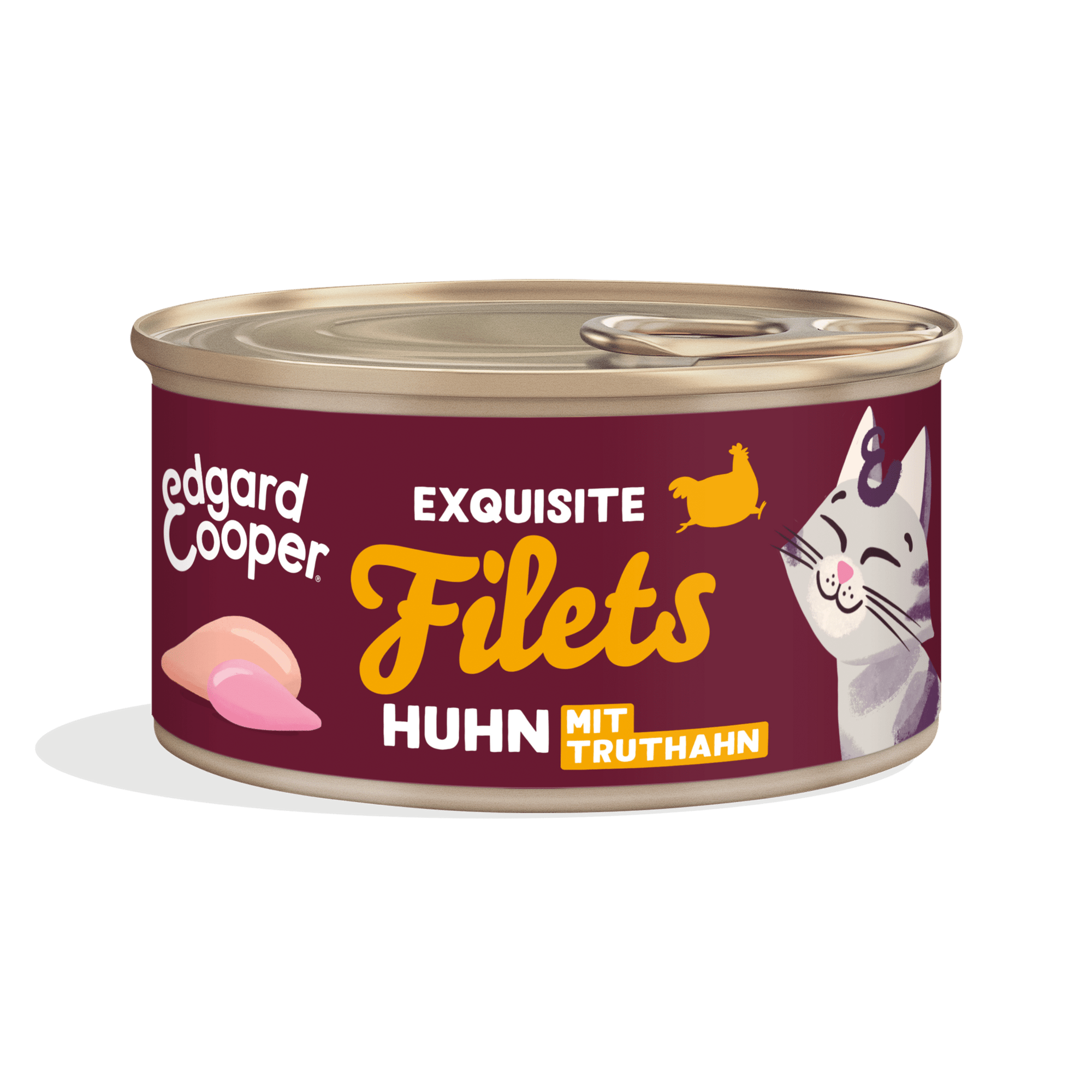 Edgard & Cooper Nassfutter Katze Huhn Truthahn Filets in Dose