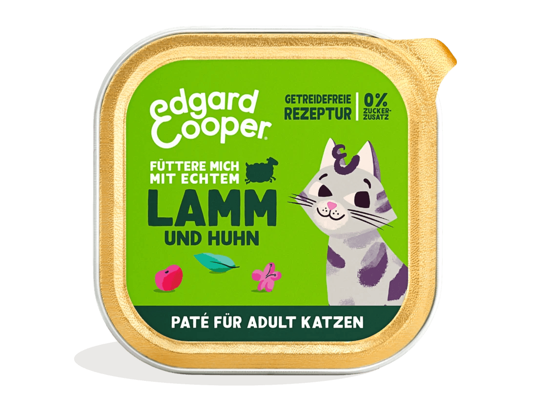 Edgard Cooper Katze Lamm&Freilaufhuhn+Cranberrys Paté