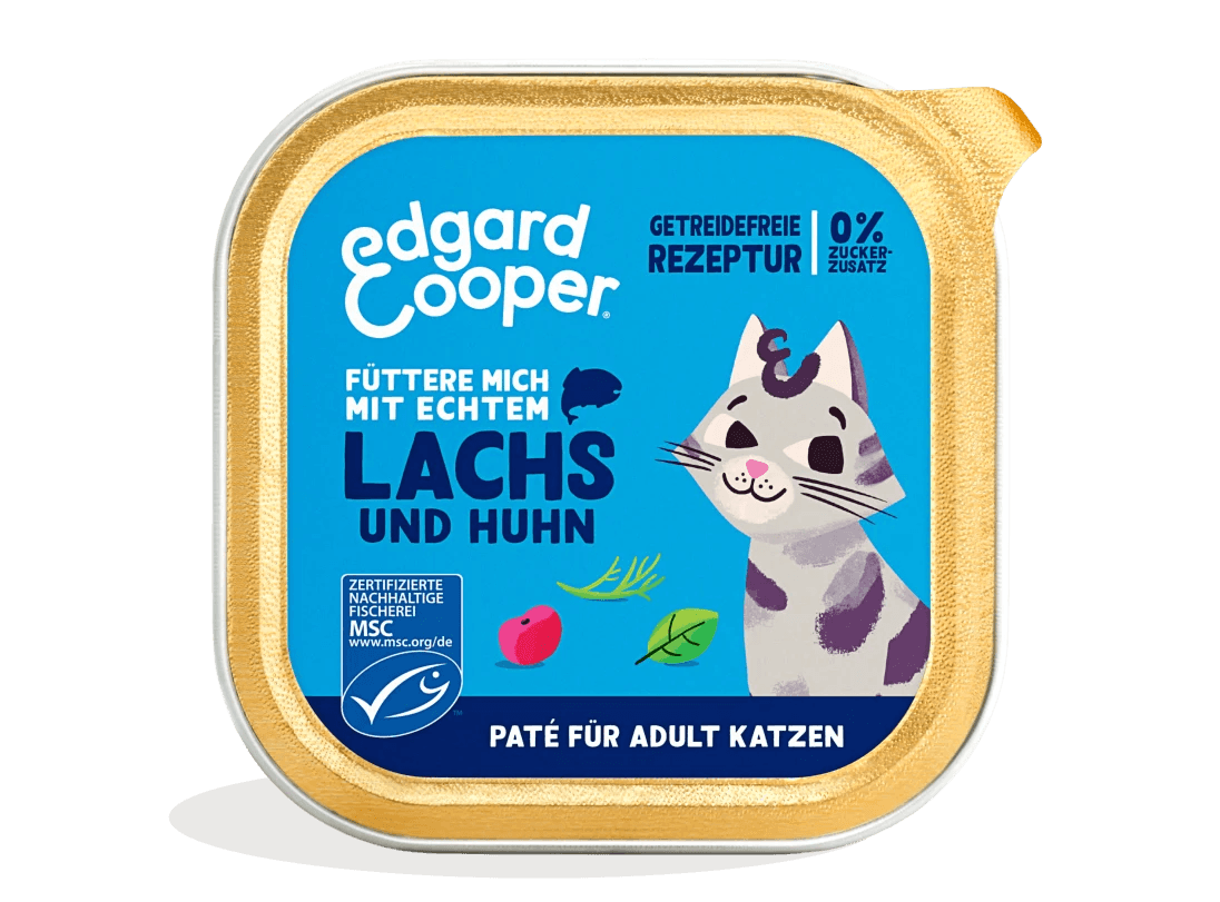 Edgard Cooper Katze MSC-Lachs&Huhn + Cranberrys Paté