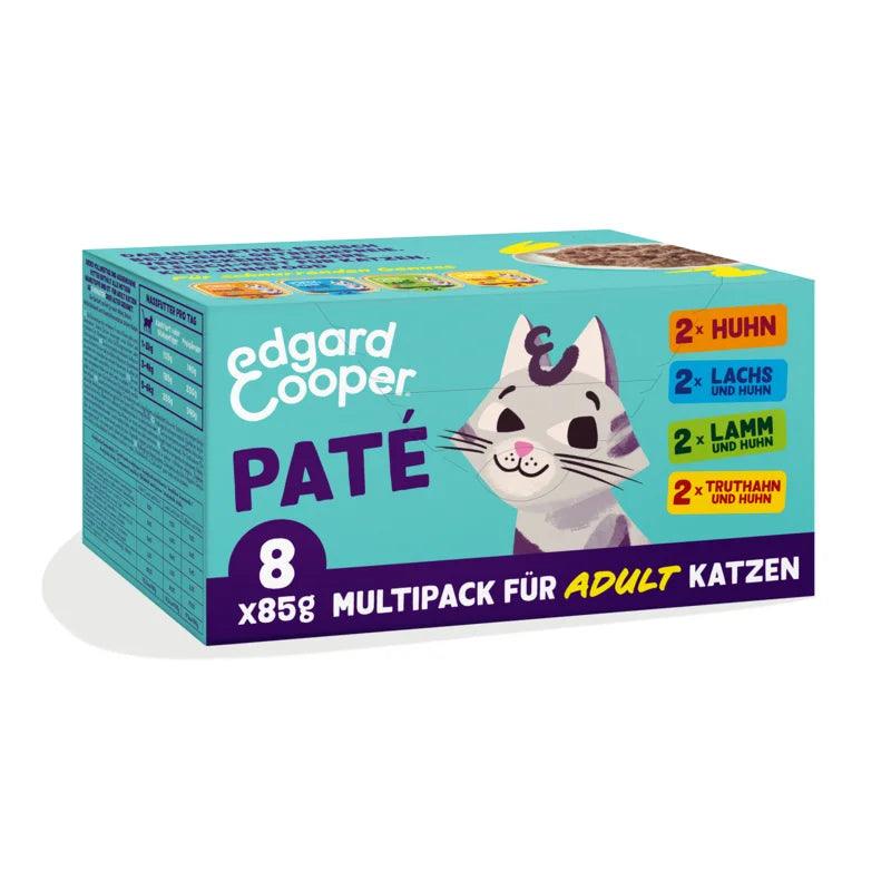 Edgard Cooper Katze Multiopack Paté Huhn,Lachs,Lamm,Truthahn