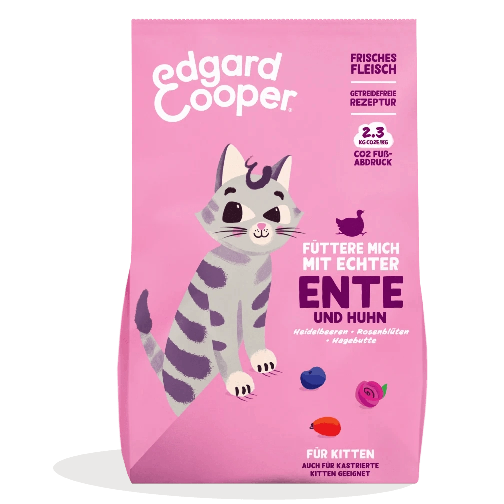 Edgard Cooper Kitten Freilaufente&Huhn+Blaubeeren