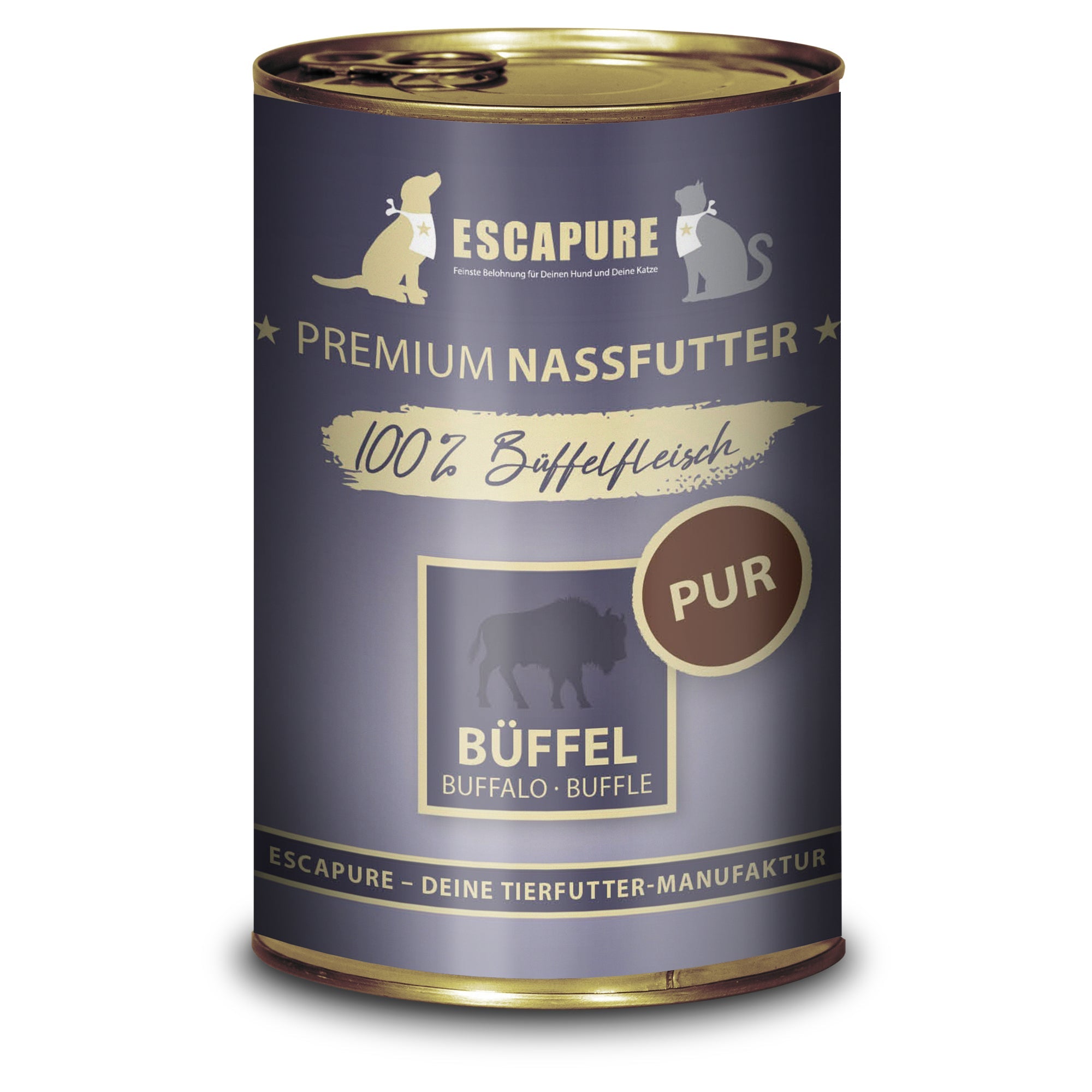 Escapure Büffel PUR, Nassfutter
