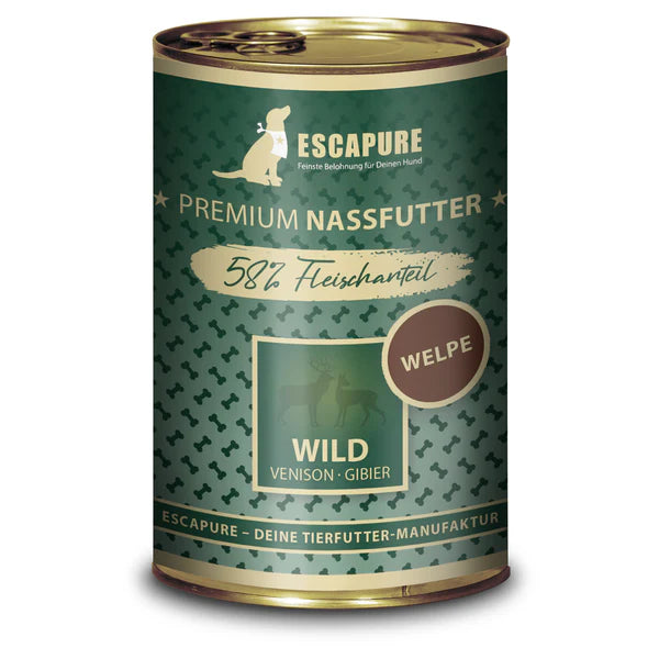 Escapure Hund Junior Wild/Kaninchen, Nassfutter
