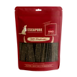 Escapure Rinder Stangerl beef dog treats in red resealable pouch with clear window showing dark brown sticks