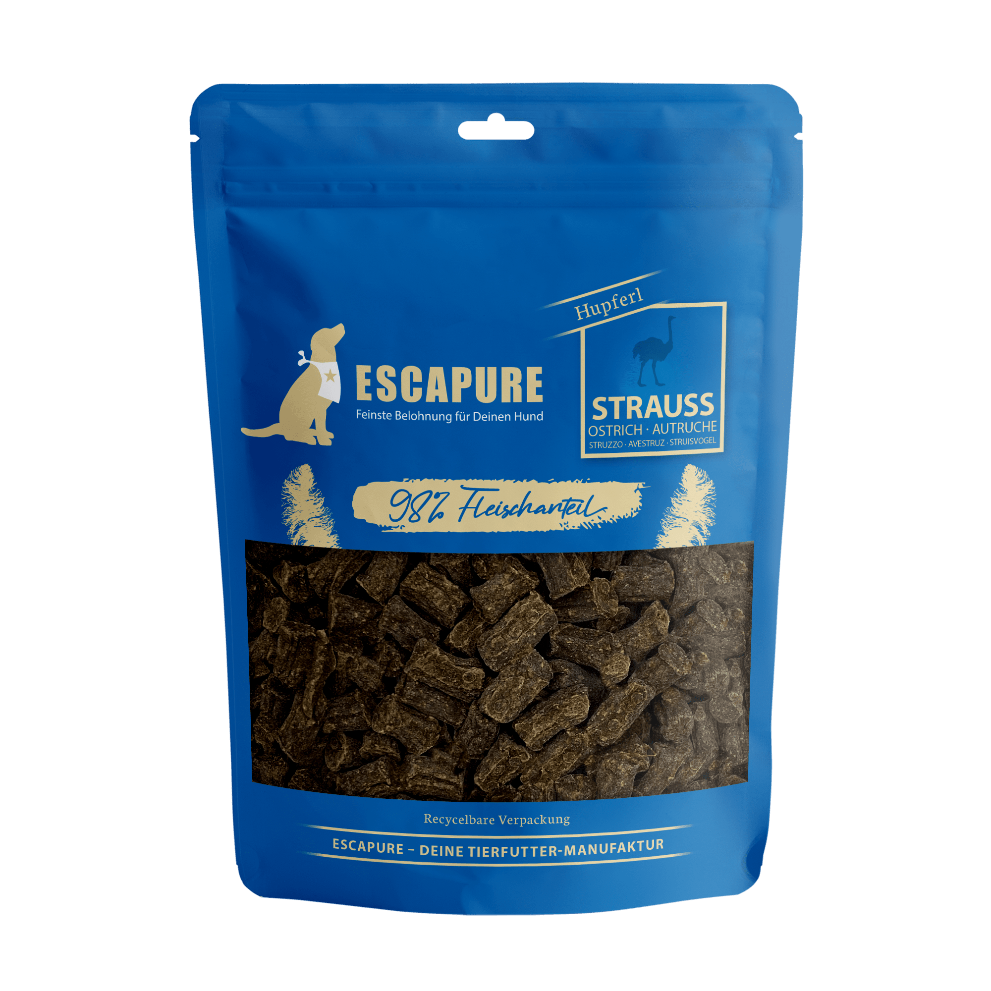 Escapure Straussen Hupferl, Snacks