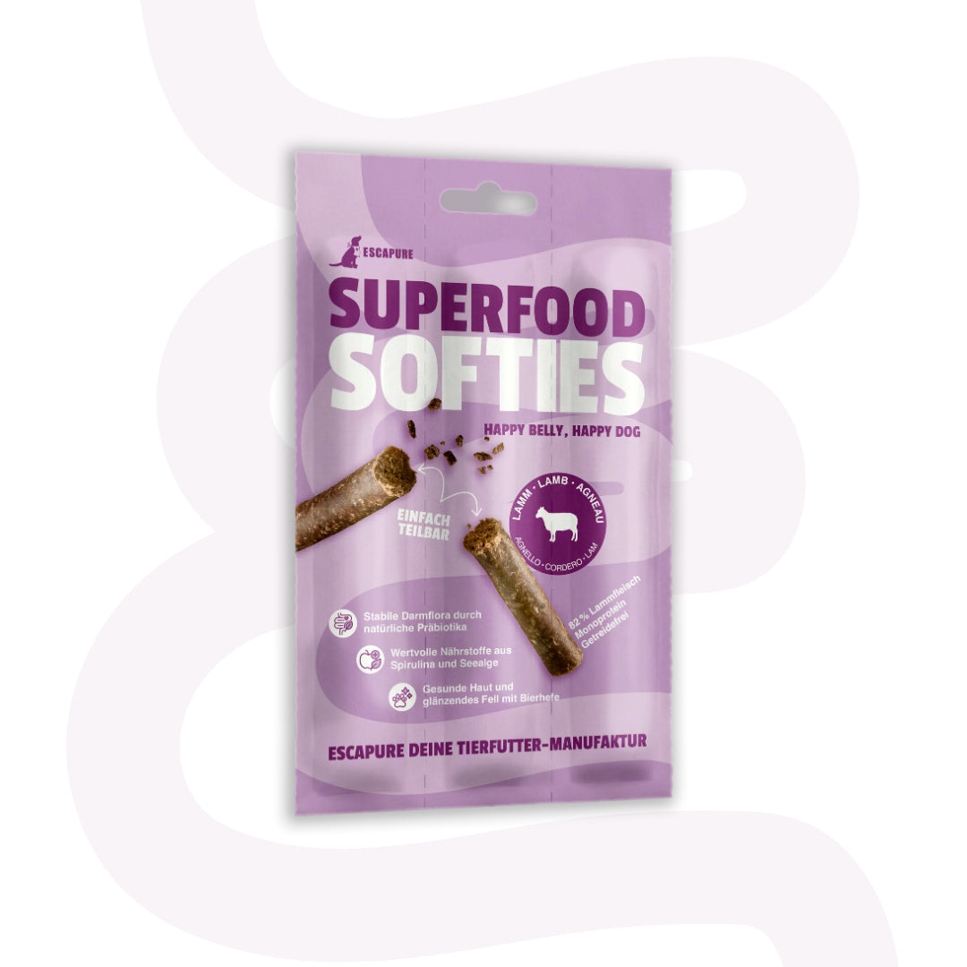 Escapure Superfood Soft Sticks Lamm, Snacks