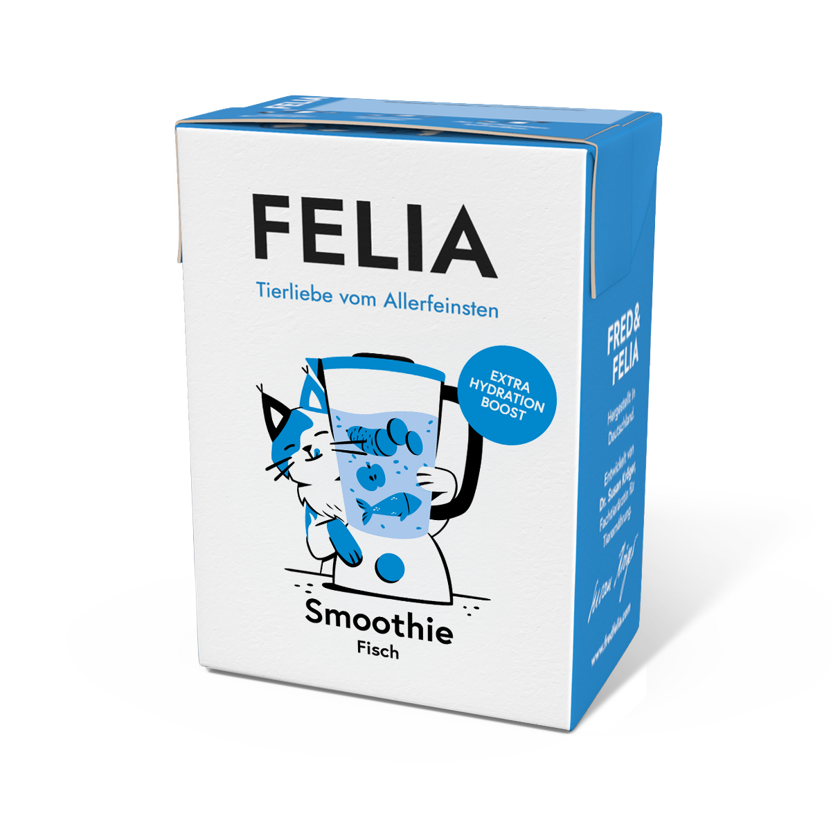 FELIA Smoothie Fisch Ergänzungsfutter für Katzen, einzelner 190 g Tetra Pak