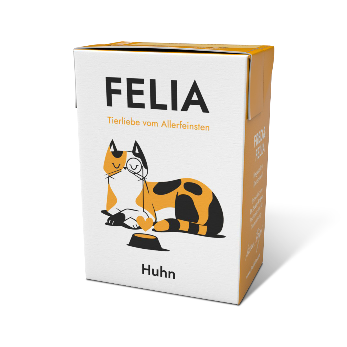 FELIA Huhn Nassfutter für Katzen, einzelner 190 g Tetra Pak