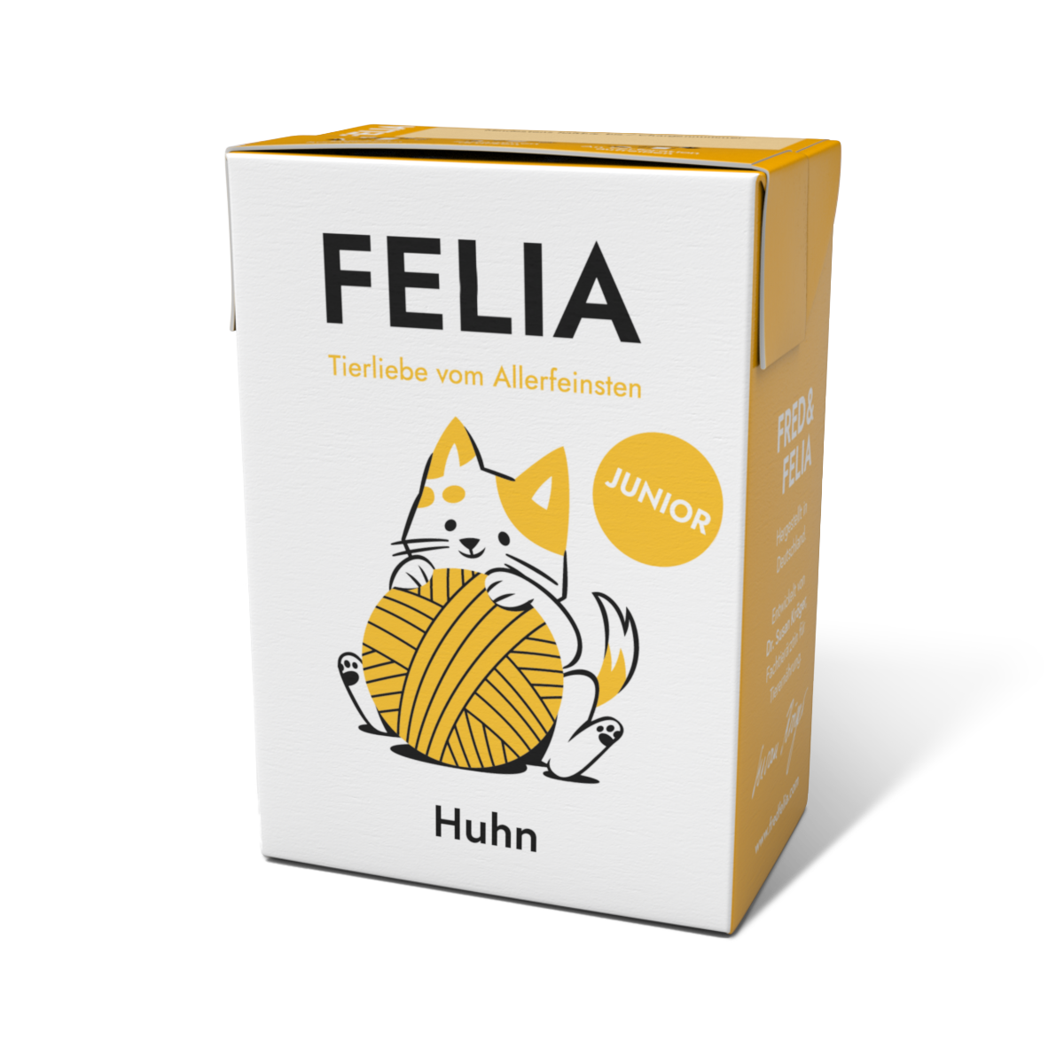 FELIA JUNIOR Huhn Nassfutter für Katzen, einzelner 190 g Tetra Pak
