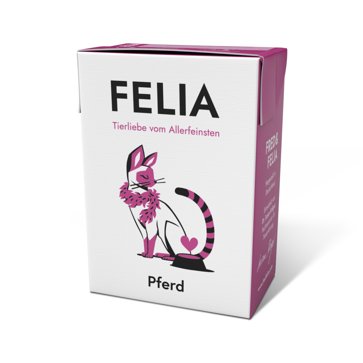 FELIA Pferd Nassfutter für Katzen, einzelner 190 g Tetra Pak