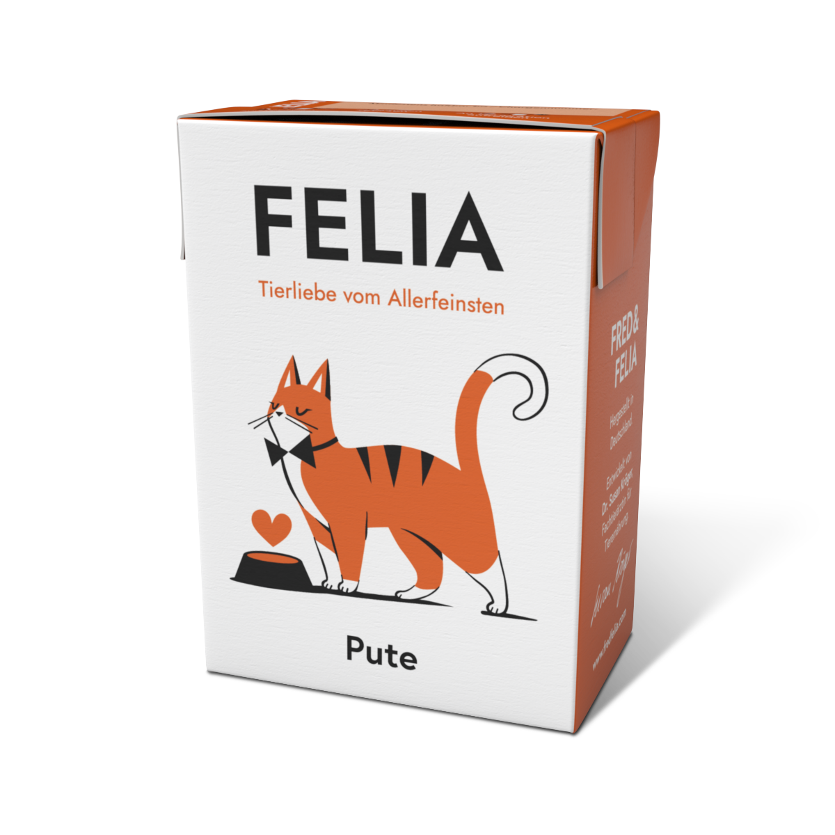 FELIA Pute Nassfutter für Katzen, einzelner 190 g Tetra Pak