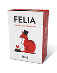 FELIA Rind Nassfutter für Katzen, einzelner 190 g Tetra Pak