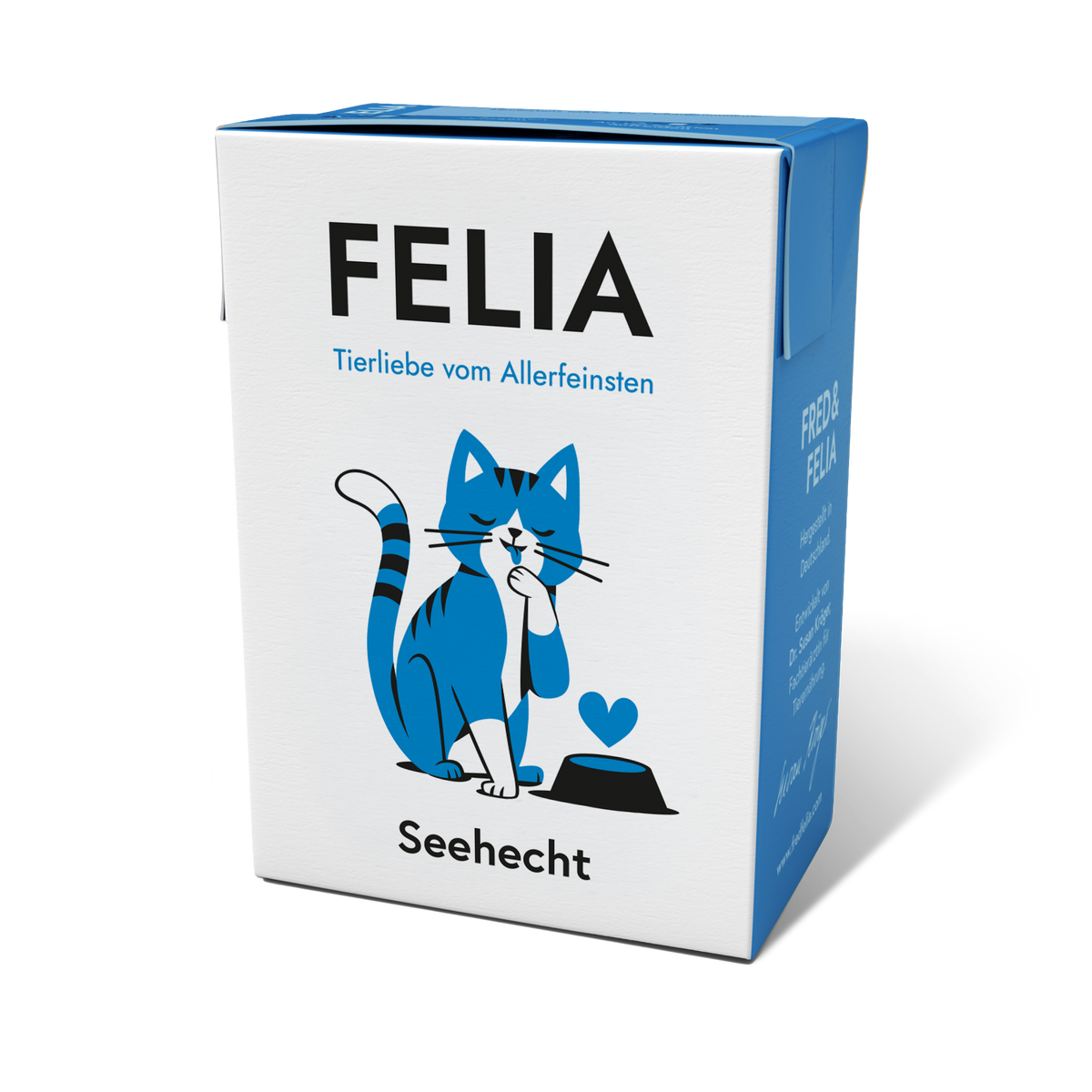 FELIA Seehecht Nassfutter für Katzen, einzelner 190 g Tetra Pak