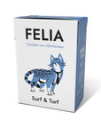 FELIA Surf & Turf Nassfutter für Katzen, einzelner 190 g Tetra Pak