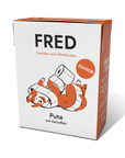 FRED JUNIOR Pute mit Kartoffeln Nassfutter für Hunde, einzelner 390 g Tetra Pak