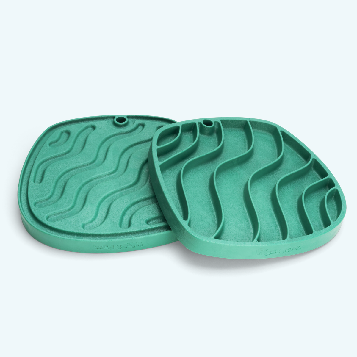 West Paw Seaflex Feast Mat Waves – Grün
