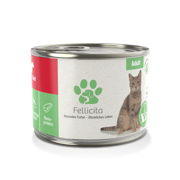 Fellicita Rind pur für Katzen