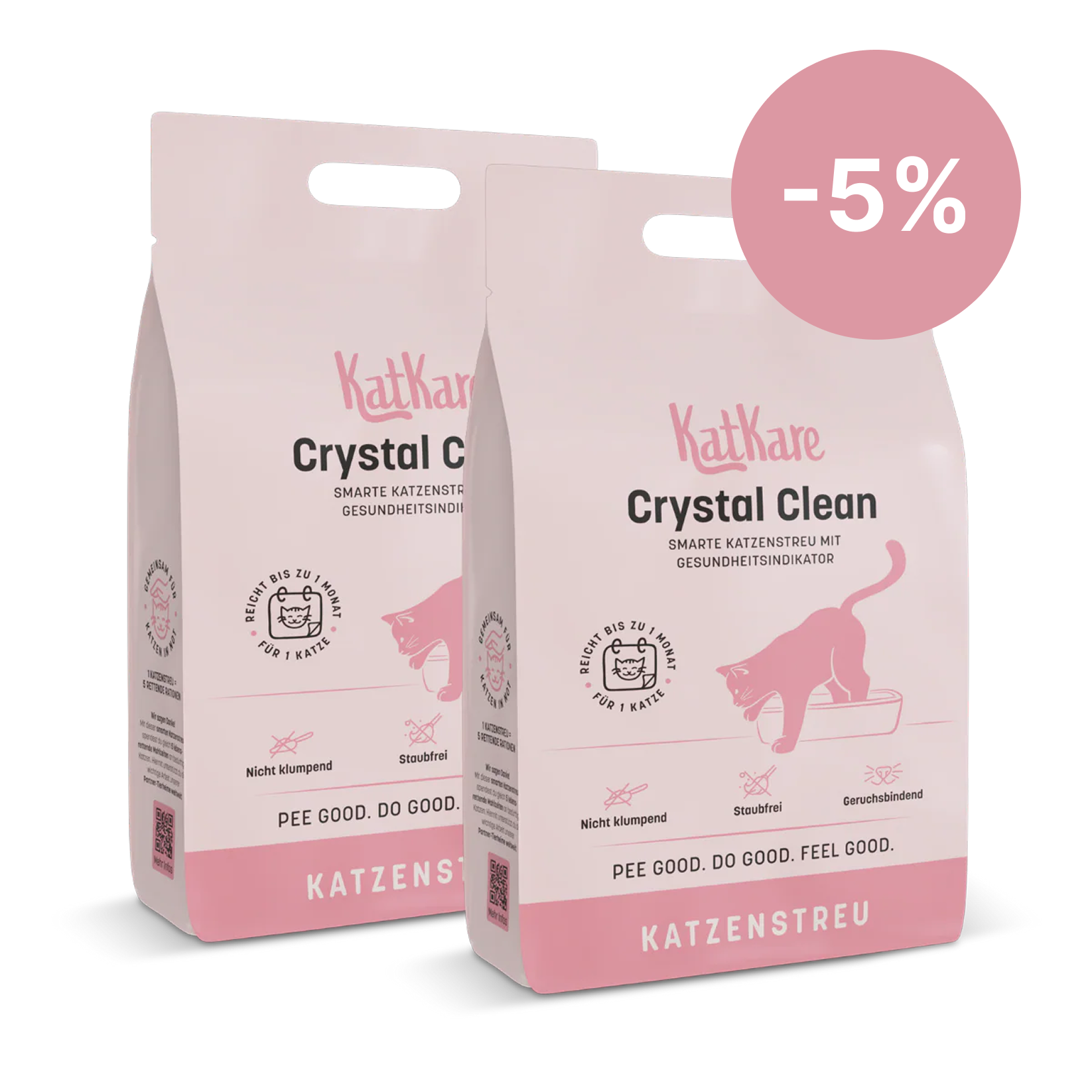 KatKare - Crystal Clean - Smarte Katzenstreu mit Gesundheitsindikator