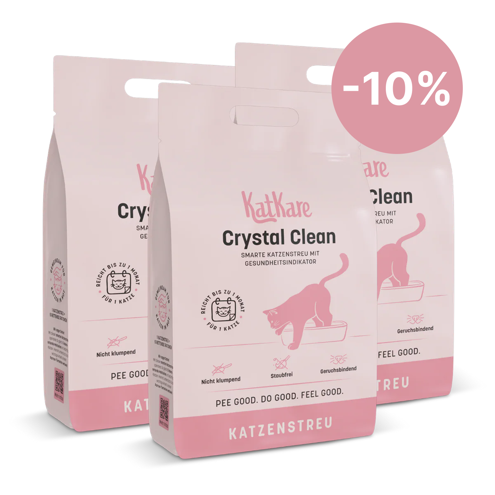 KatKare - Crystal Clean - Smarte Katzenstreu mit Gesundheitsindikator