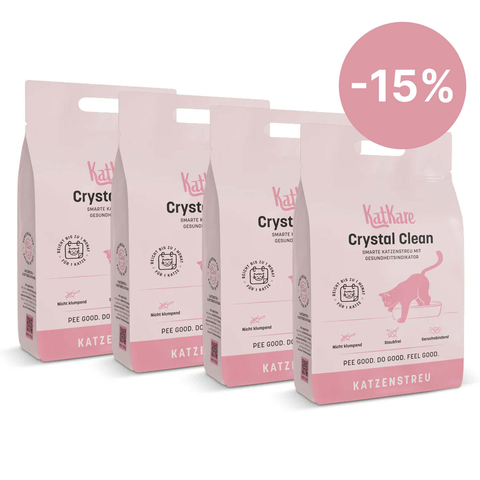 KatKare - Crystal Clean - Smarte Katzenstreu mit Gesundheitsindikator