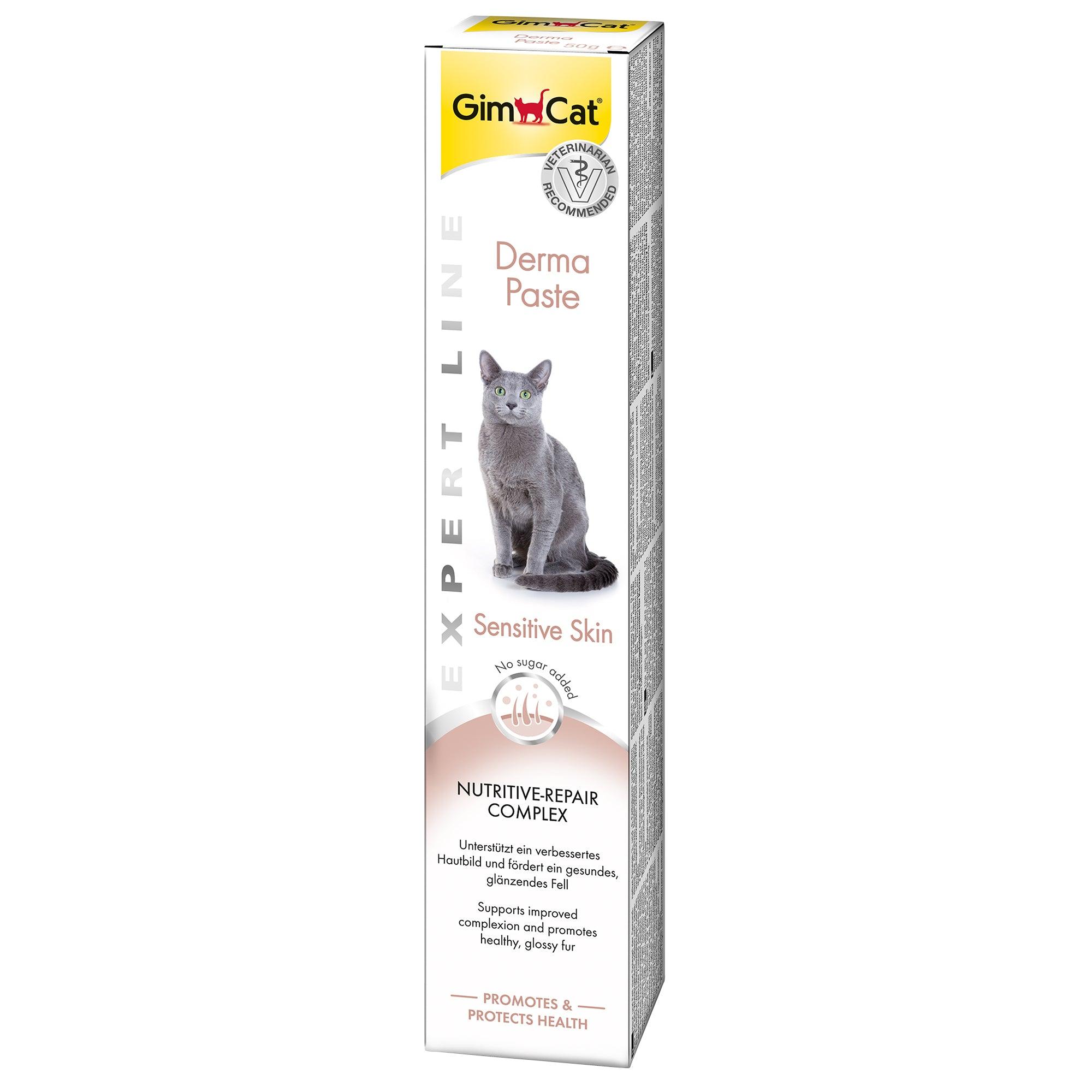 Artikel mit dem Namen GimCat Derma Paste im Shop von zoo.de , dem Onlineshop für nachhaltiges Hundefutter und Katzenfutter.