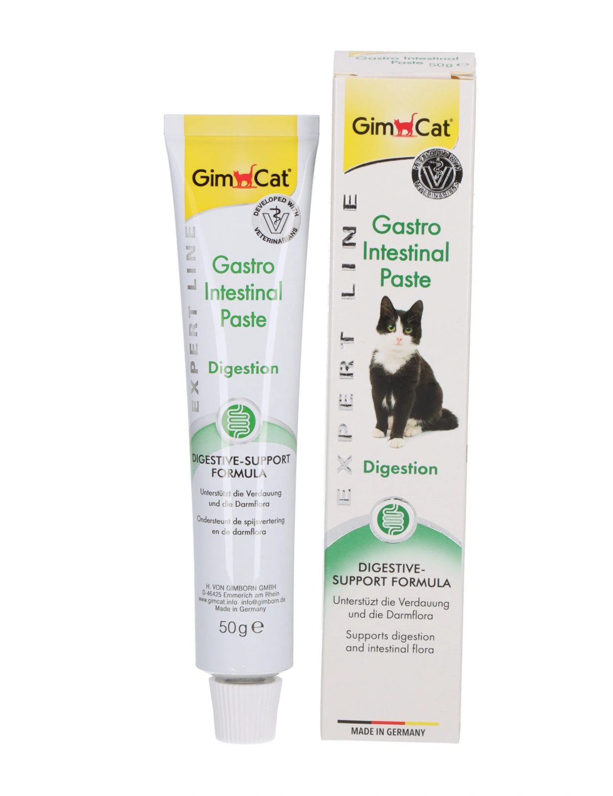 GimCat Gastro Intestinal Paste Ergänzungsfutter für Katzen, 50-g-Tube mit Faltschachtel