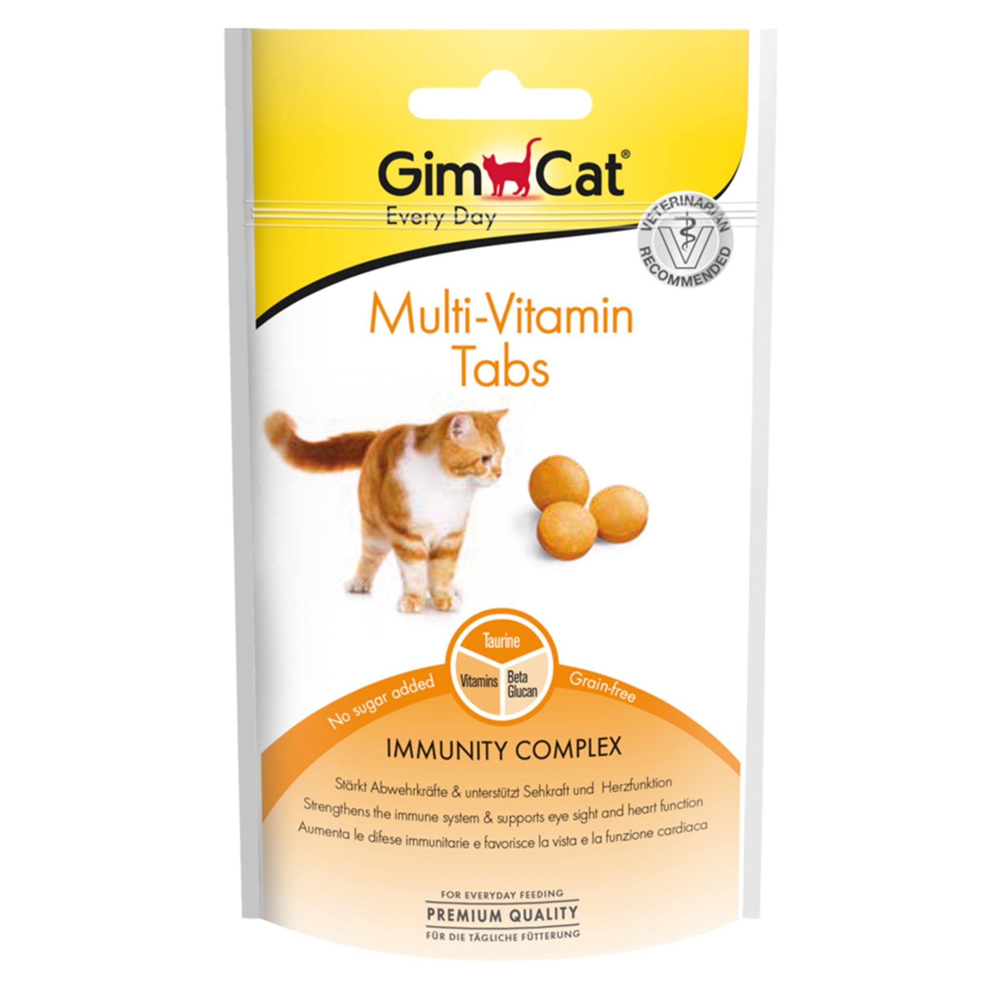 Artikel mit dem Namen GimCat Multi-Vitamin Tabs im Shop von zoo.de , dem Onlineshop für nachhaltiges Hundefutter und Katzenfutter.