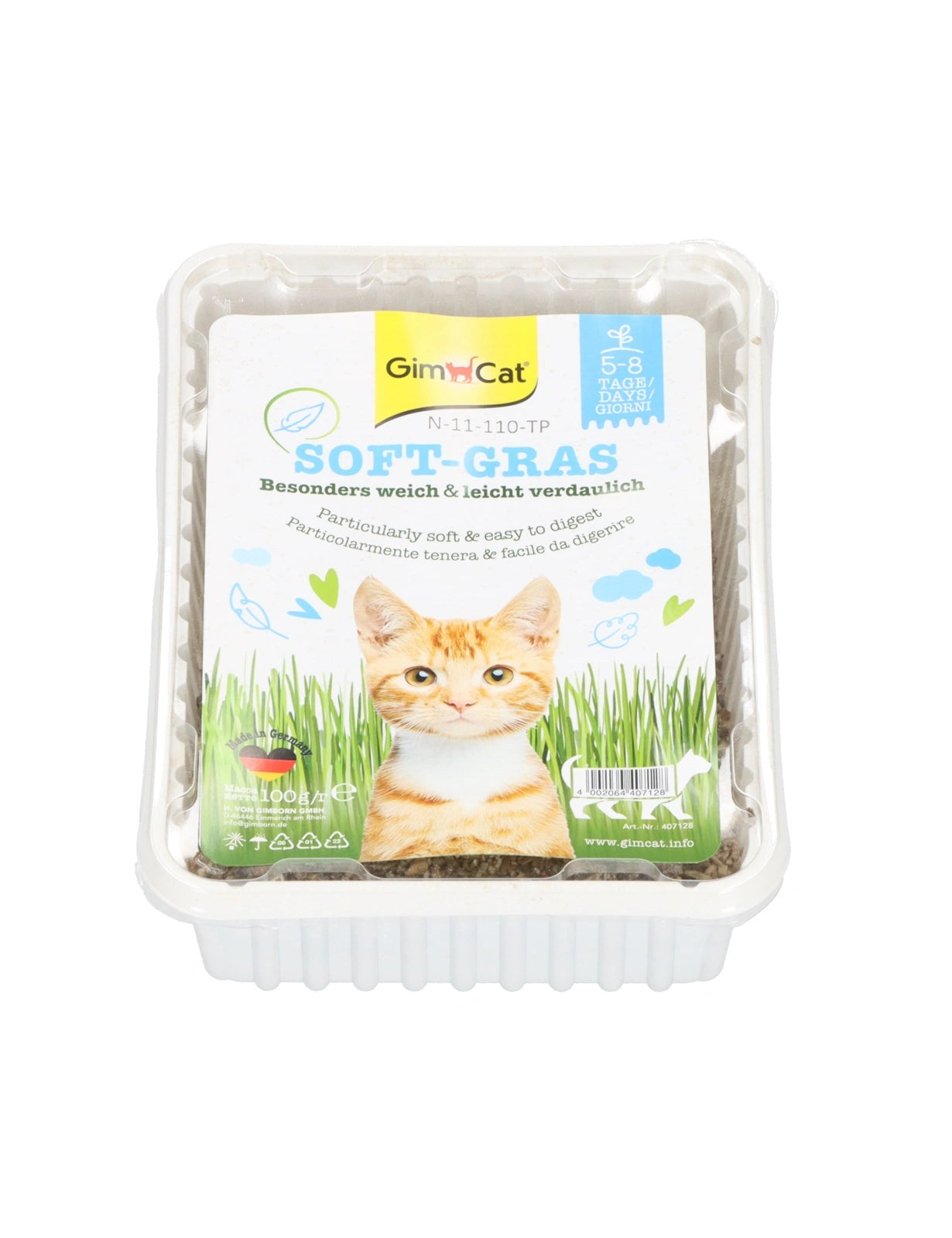 GimCat Soft-Gras Katzengras in der 100-g-Schale