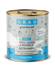 Grau Katze Pute, Lachs, Makrele