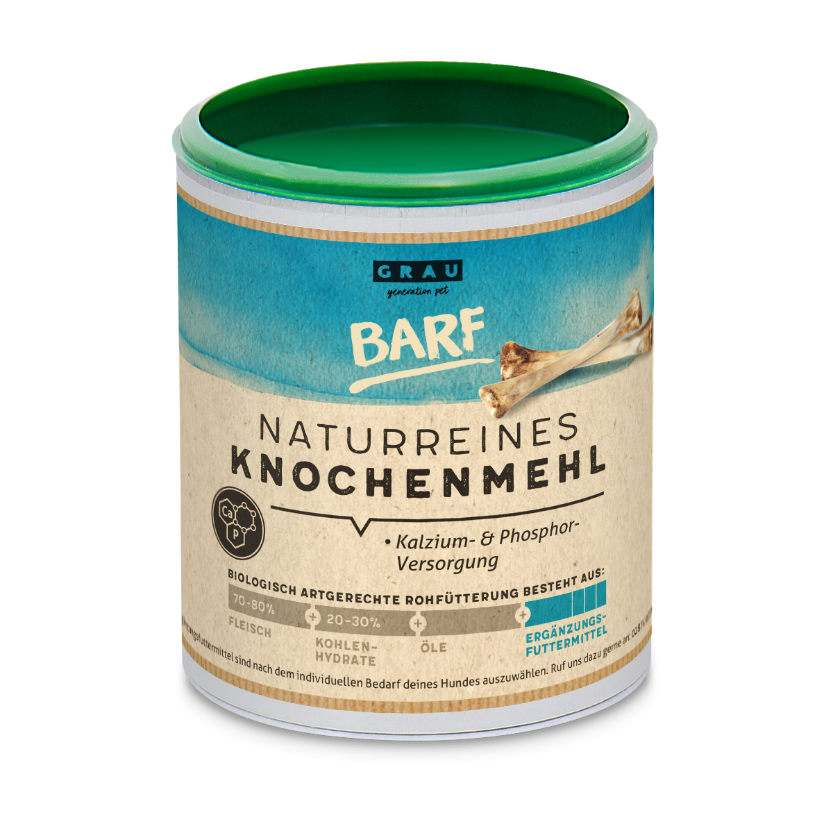 Grau Naturreines Knochenmehl