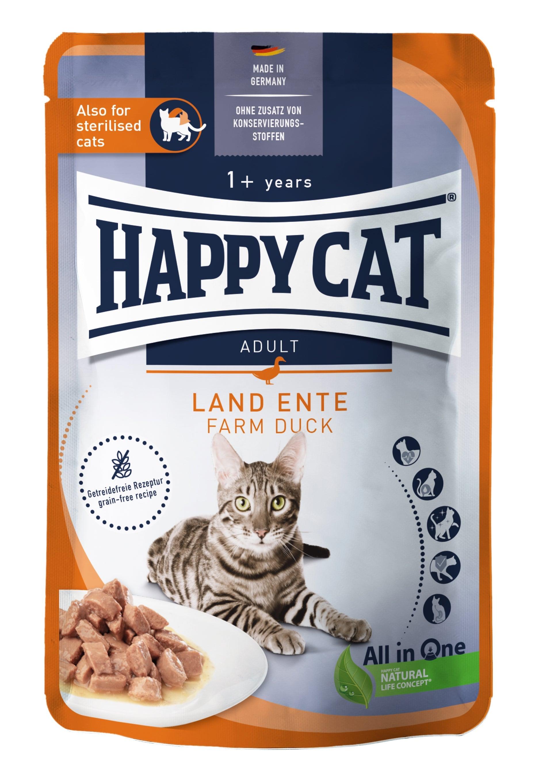 Happy Cat Culinary Meat in Sauce Land Ente