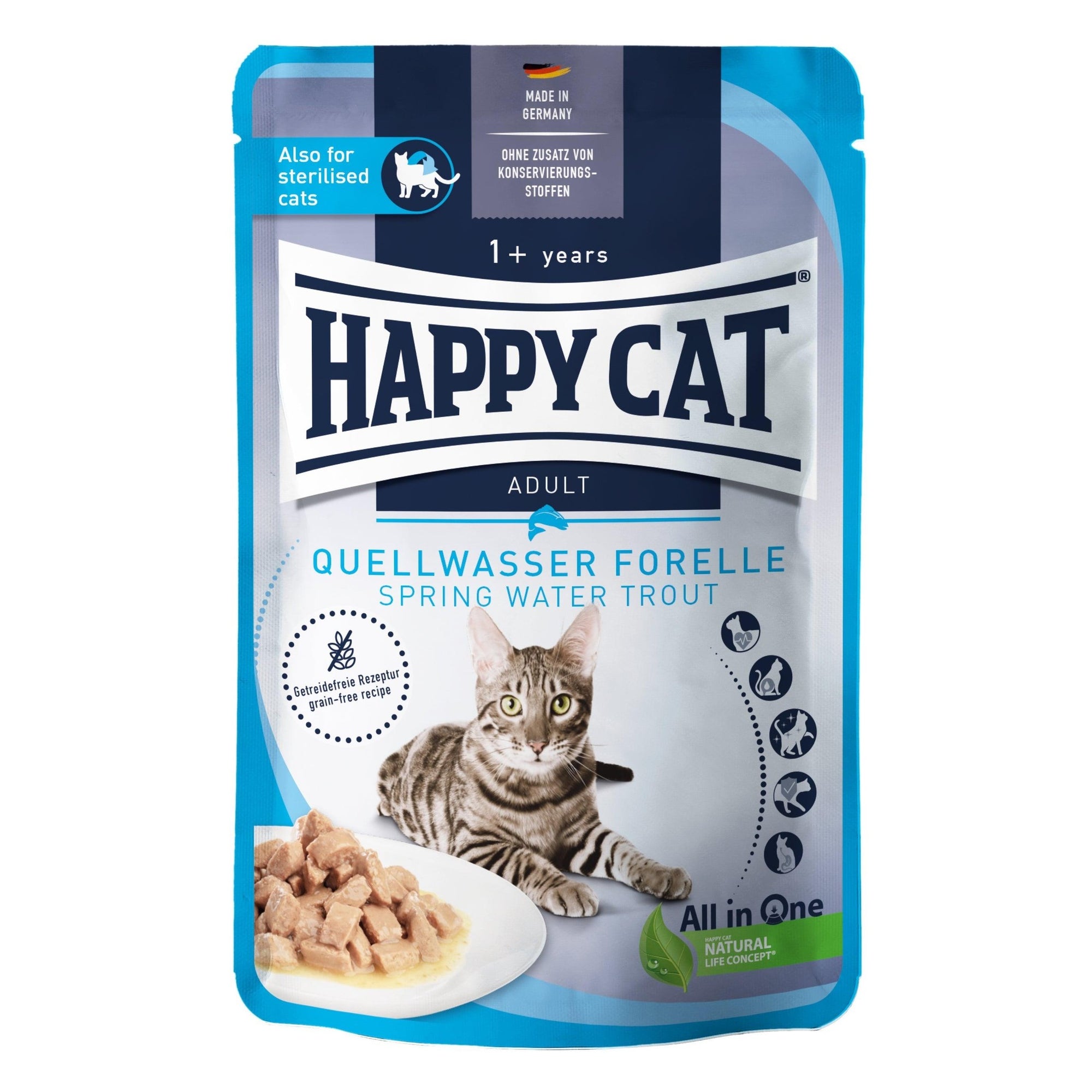 Happy Cat Culinary Meat in Sauce Quellwasser Forelle