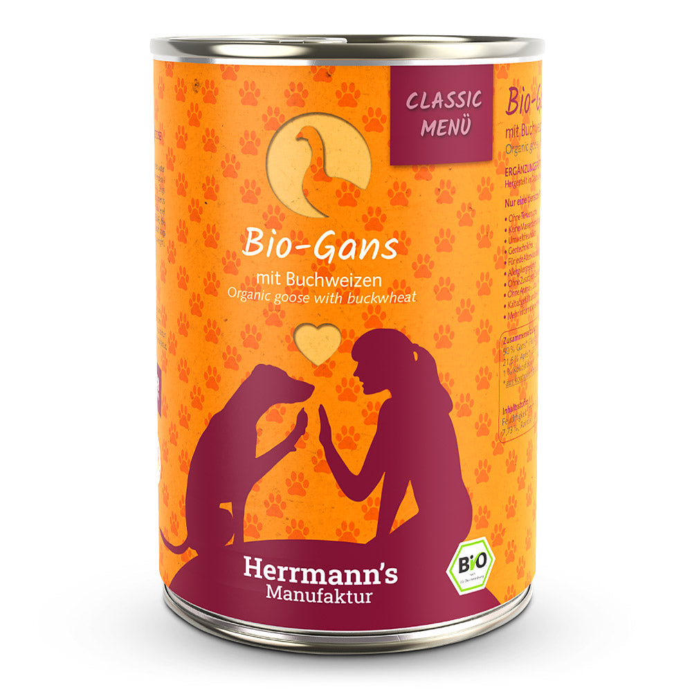 Herrmanns Hund Bio Gans+Buchweizen