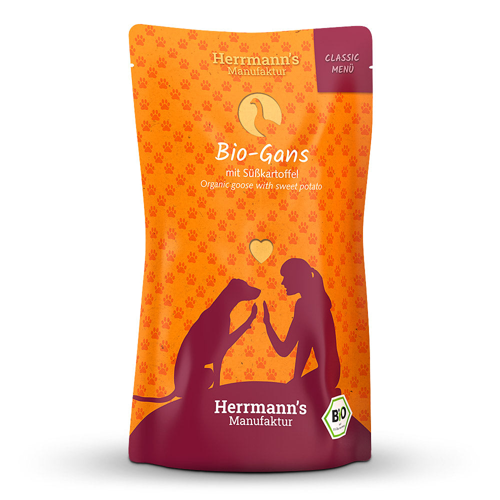 Herrmanns Hund Bio Gans+Süßkartoffel