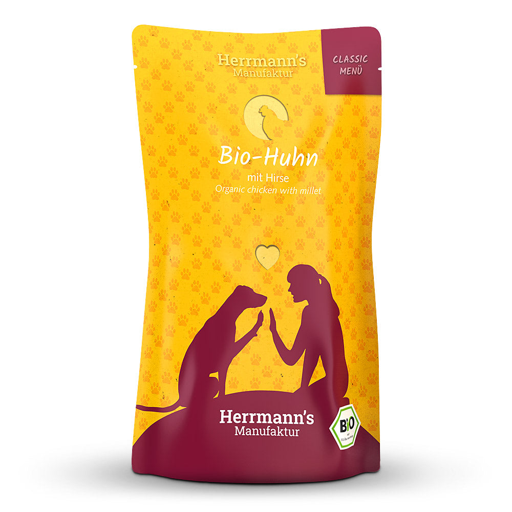 Herrmanns Hund Bio Huhn+Hirse