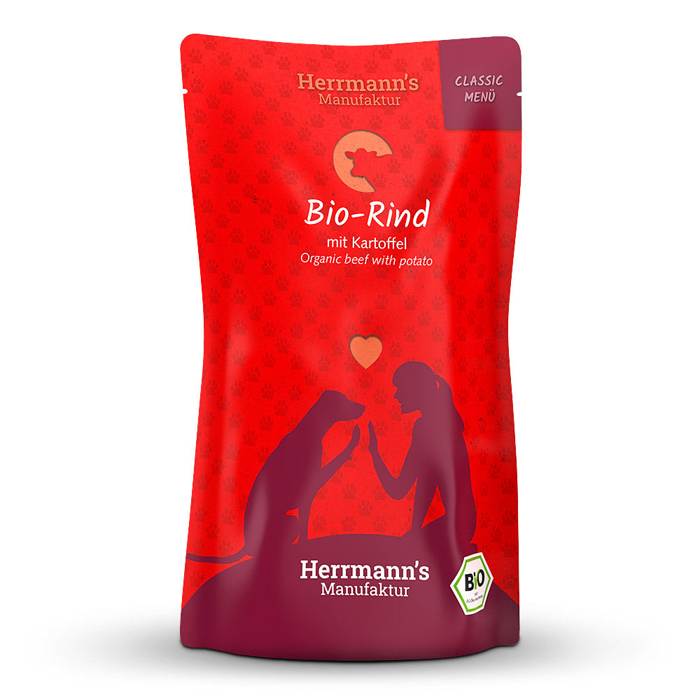 Herrmanns Hund Bio Rind+Kartoffeln