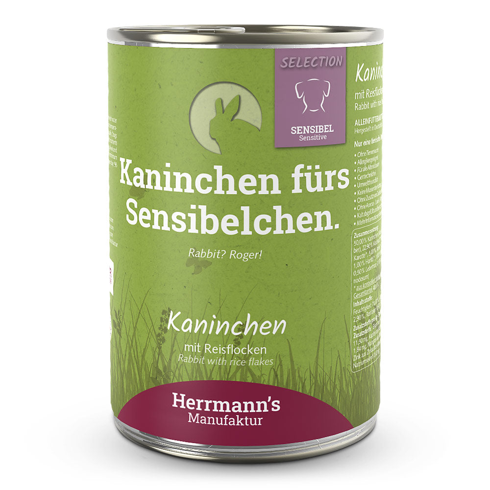 Herrmanns Hund Kaninchen mit Reisflocken