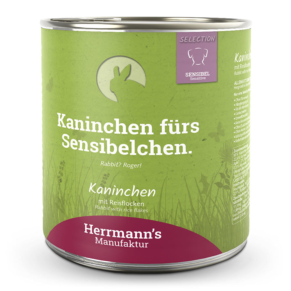 Herrmanns Hund Kaninchen mit Reisflocken