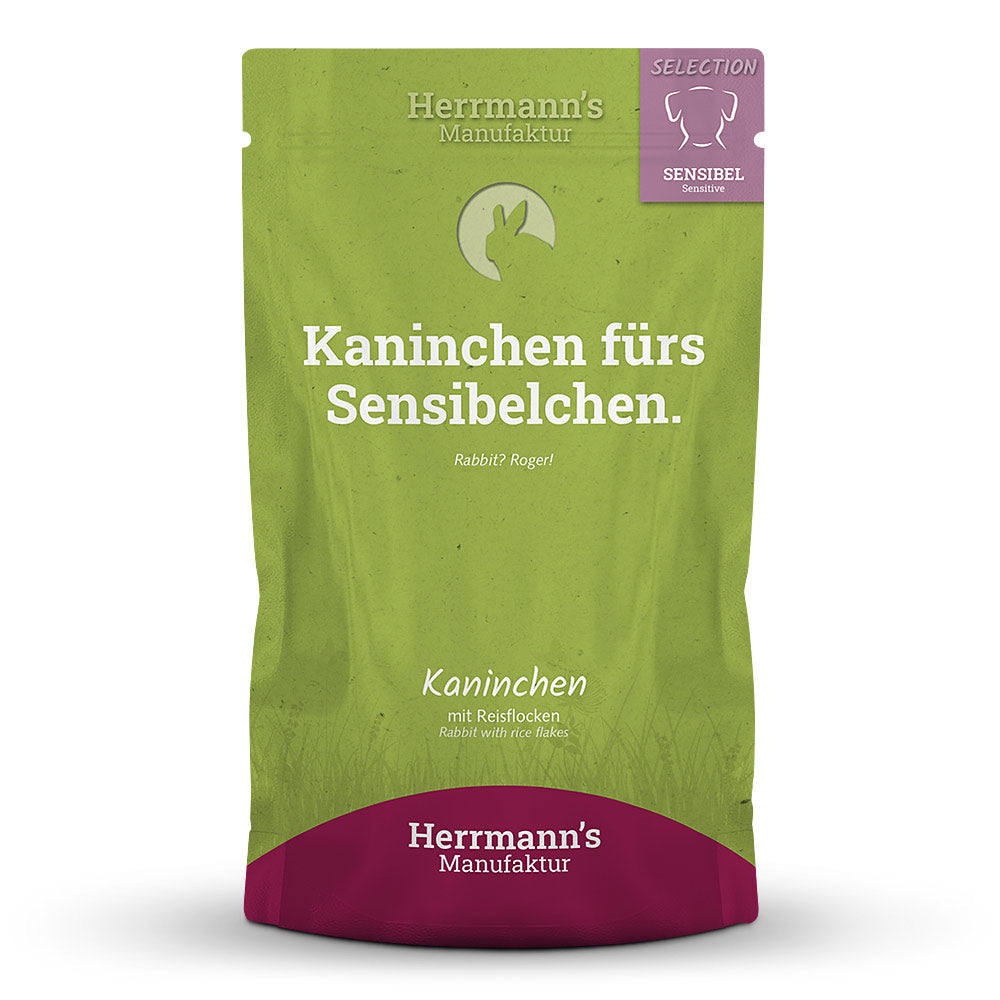 Herrmanns Hund Kaninchen mit Reisflocken