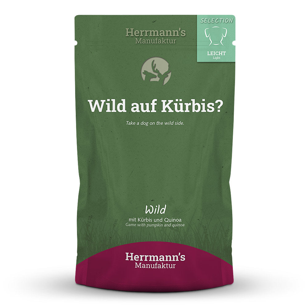 Herrmanns Hund Leicht Wild, Kürbis, Quinoa, Cranberry