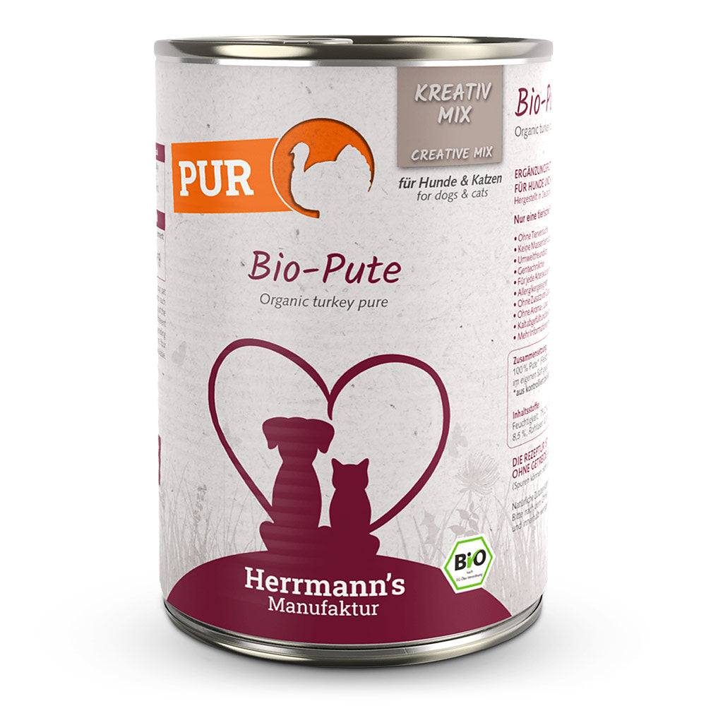 Herrmanns Hund Reinfleisch Bio-Pute