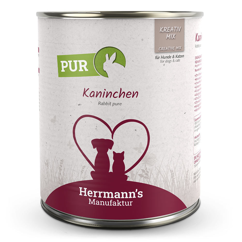 Herrmanns Hund Reinfleisch Kaninchen