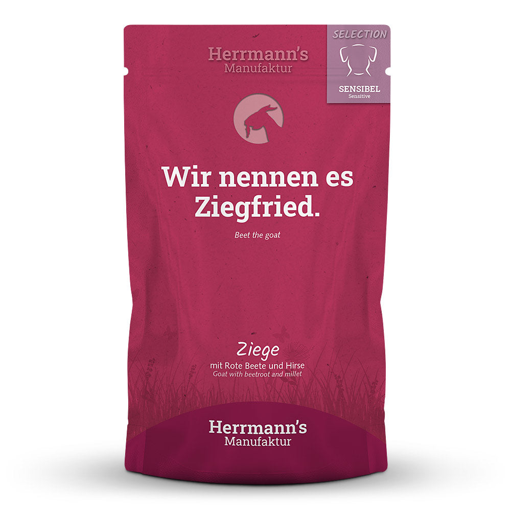 Herrmanns Hund Sensible Ziege, rote Beete, und Hirse