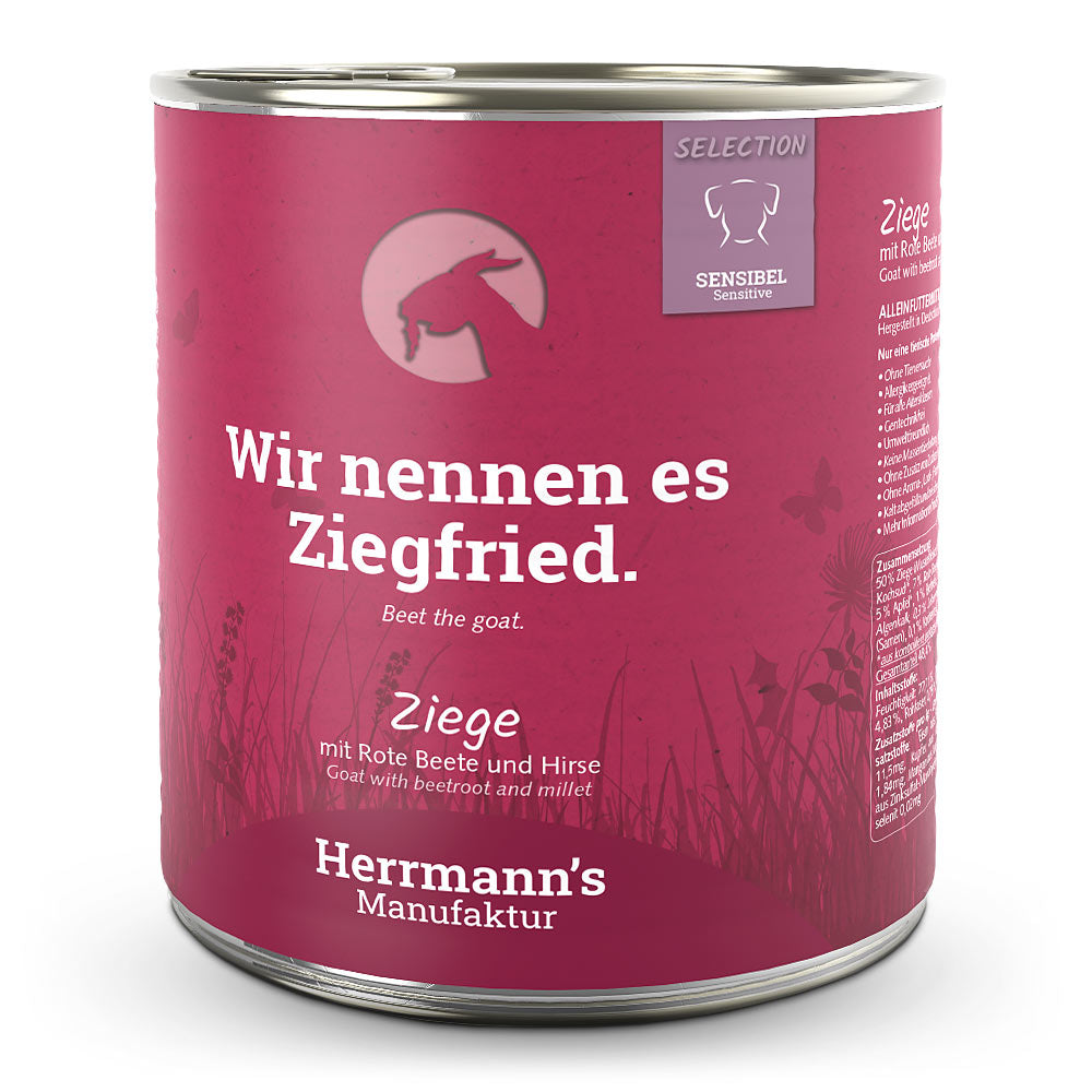 Herrmanns Hund Sensible Ziege, rote Beete, und Hirse