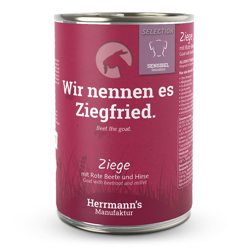 Herrmanns Hund Sensible Ziege, rote Beete, und Hirse