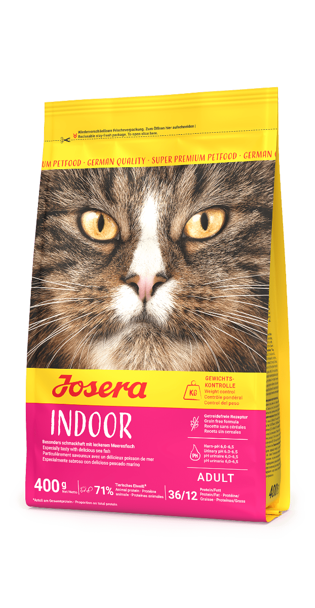 Josera Cat Indoor Katzentrockenfutter getreidefrei, 400-g-Beutel