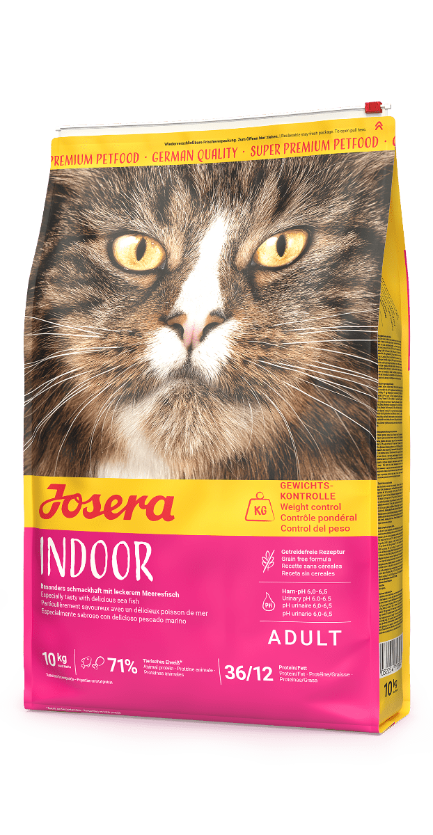 Josera Cat Indoor Katzentrockenfutter getreidefrei, 10-kg-Sack